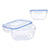 Lunchbox Leknes 30104 30104 Durchsichtig Polypropylen 1,5 L