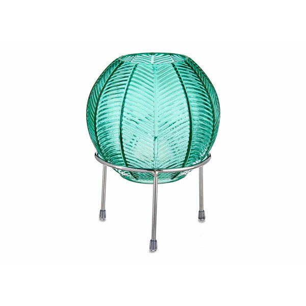 Vase Gift Decor Blau Silberfarben Silber Metall Glas Bold 14,5 x 19,5 x 14,5 cm