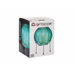 Vase Gift Decor Blau Silberfarben Silber Metall Glas Bold 14,5 x 19,5 x 14,5 cm