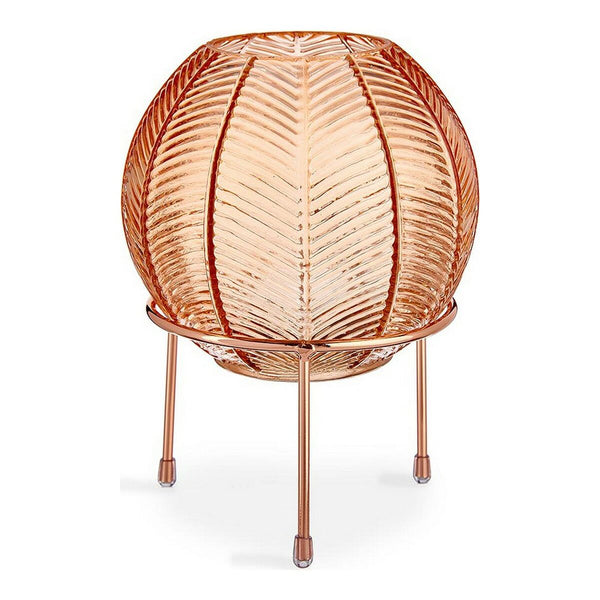 Vase Gift Decor Kupfer Bernstein Metall Glas Bold 14,5 x 19,5 x 14,5 cm