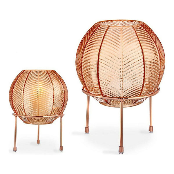 Vase Gift Decor Kupfer Bernstein Metall Glas Bold 14,5 x 19,5 x 14,5 cm