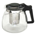 Teekanne Vivalto SW8354-A-900ML SW8354-A-900ML Schwarz Durchsichtig Silberfarben Silber Glas Edelstahl Kunststoff 900 ml