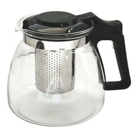 Teekanne Vivalto SW8354-A-900ML SW8354-A-900ML Schwarz Durchsichtig Silberfarben Silber Glas Edelstahl Kunststoff 900 ml