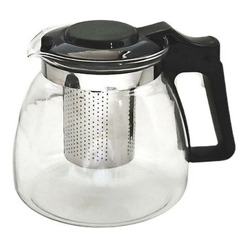 Teekanne Vivalto SW8354-A-900ML SW8354-A-900ML Schwarz Durchsichtig Silberfarben Silber Glas Edelstahl Kunststoff 900 ml