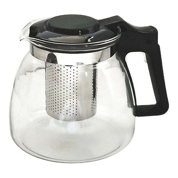 Teekanne Vivalto SW8354-A-900ML SW8354-A-900ML Schwarz Durchsichtig Silberfarben Silber Glas Edelstahl Kunststoff 900 ml