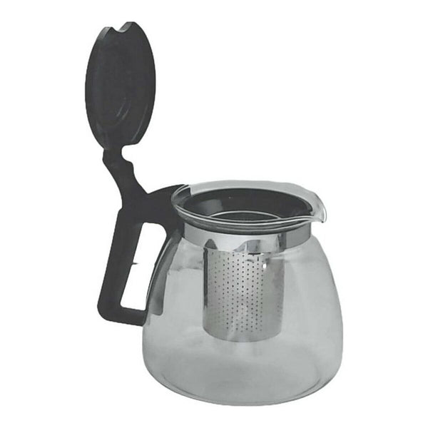 Teekanne Vivalto SW8354-A-900ML SW8354-A-900ML Schwarz Durchsichtig Silberfarben Silber Glas Edelstahl Kunststoff 900 ml