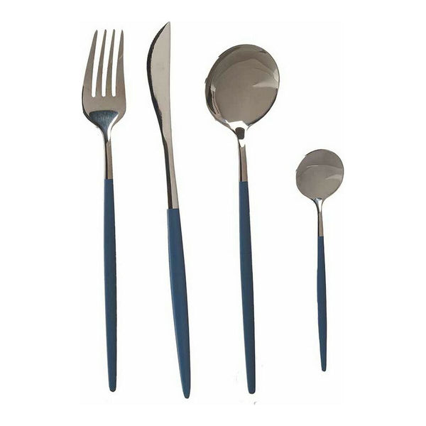 Besteck-Set Kinvara Grau Silberfarben Edelstahl 16 x 5 x 24,5 cm
