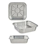 Tablettset Kinvara Silberfarben Silber Aluminium 20,5 x 6,5 x 20,5 cm