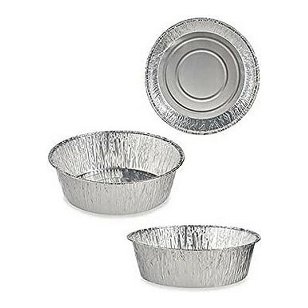 Tablettset Kinvara Silberfarben Silber Aluminium 25 x 8 x 25 cm