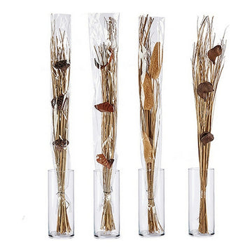 Sträuße Gift Decor natürlich Holz Naturfaser 12 x 96 x 10 cm