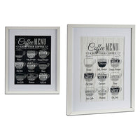 Bild Gift Decor Coffee Weiß Holz Glas 3 x 53 x 43 cm
