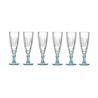 Champagnerglas Exotic Kristall Blau 170 ml