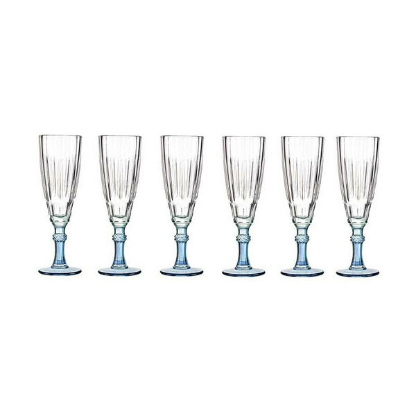 Champagnerglas Exotic Kristall Blau 170 ml