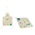 Küchenset Kinvara Blau Weiß Baumwolle Polyester 60 x 0,3 x 80 cm Schürze Küchentuch