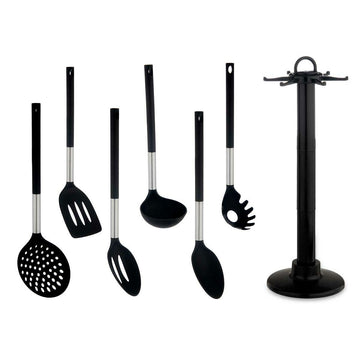 Küchenutensilien-Set Kinvara Holz Metall Polypropylen Kunststoff PBT 14 x 38 x 14 cm 7 Stücke