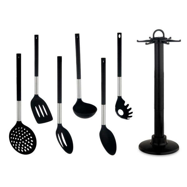Küchenutensilien-Set Kinvara Holz Metall Polypropylen Kunststoff PBT 14 x 38 x 14 cm 7 Stücke