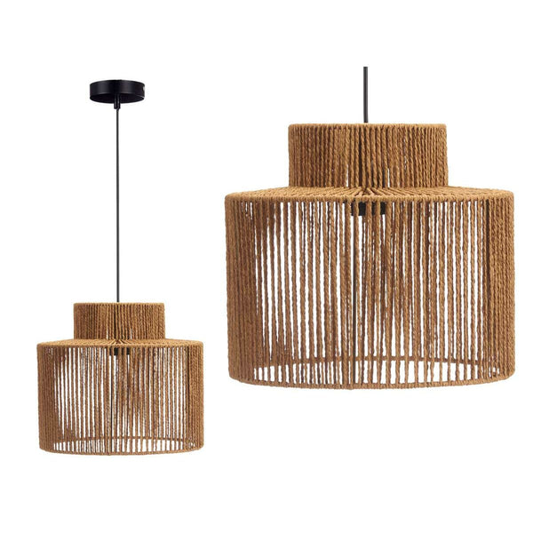 Tischlampe 23B515 Braun Schwarz Metall Kunststoff