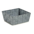 Korb Kipit A3-6929A9 Grau Stoff Geflochten 18 x 8 x 21 cm