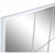 Wandspiegel JY21099W Weiß Fenster 90 x 150 x 2 cm rechteckig