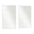 Wandspiegel JY21099W Weiß Fenster 90 x 150 x 2 cm rechteckig