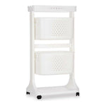 Gemüsewagen Kinvara Weiß Polypropylen Kunststoff 33 x 83,5 x 42 cm 35 x 82 x 43 cm