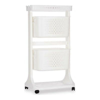 Gemüsewagen Kinvara Weiß Polypropylen Kunststoff 33 x 83,5 x 42 cm 35 x 82 x 43 cm