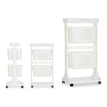 Gemüsewagen Kinvara Weiß Polypropylen Kunststoff 33 x 83,5 x 42 cm 35 x 82 x 43 cm