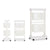 Gemüsewagen Kinvara Weiß Polypropylen Kunststoff 33 x 83,5 x 42 cm 35 x 82 x 43 cm