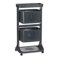 Gemüsewagen Kinvara Anthrazit Polypropylen Kunststoff 38 x 81,2 x 43,6 cm 35 x 82 x 43 cm
