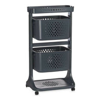 Gemüsewagen Kinvara Anthrazit Polypropylen Kunststoff 38 x 81,2 x 43,6 cm 35 x 82 x 43 cm