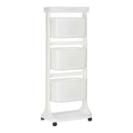 Gemüsewagen Kinvara Weiß Polypropylen Kunststoff 33 x 112 x 41 cm 33 x 11,2 x 42 cm