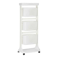 Gemüsewagen Kinvara Weiß Polypropylen Kunststoff 33 x 112 x 41 cm 33 x 11,2 x 42 cm