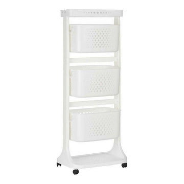 Gemüsewagen Kinvara Weiß Polypropylen Kunststoff 33 x 112 x 41 cm 33 x 11,2 x 42 cm