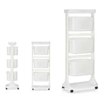 Gemüsewagen Kinvara Weiß Polypropylen Kunststoff 33 x 112 x 41 cm 33 x 11,2 x 42 cm