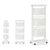 Gemüsewagen Kinvara Weiß Polypropylen Kunststoff 33 x 112 x 41 cm 33 x 11,2 x 42 cm