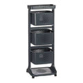 Gemüsewagen Kinvara Anthrazit Polypropylen Kunststoff 33 x 11,2 x 42,5 cm 33 x 11,2 x 42 cm