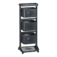 Gemüsewagen Kinvara Anthrazit Polypropylen Kunststoff 33 x 11,2 x 42,5 cm 33 x 11,2 x 42 cm