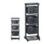 Gemüsewagen Kinvara Anthrazit Polypropylen Kunststoff 33 x 11,2 x 42,5 cm 33 x 11,2 x 42 cm
