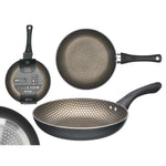 Antihaftbeschichtete Pfanne Kinvara Schwarz Aluminium Bakelit Induktion 22 cm