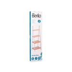 Badezimmerregal Berilo WR5504-4-426 Weiß natürlich 40 x 109,3 x 30 cm