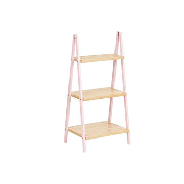 Badezimmerregal Berilo WR5504-3-434 Rosa natürlich 40,3 x 81,5 x 30 cm