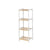 Badezimmerregal Berilo WR5503-4-460 Weiß natürlich 35 x 30 x 100 cm