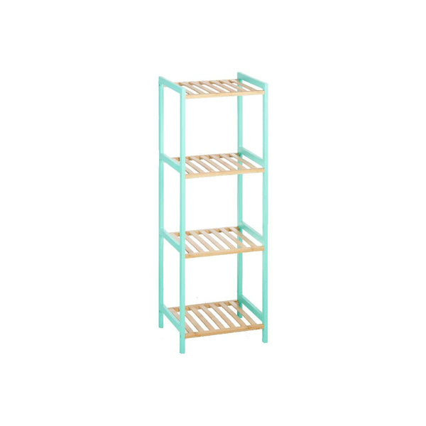 Badezimmerregal Berilo WR5503-4-461 natürlich Minze 35 x 30 x 100 cm