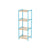 Badezimmerregal Berilo WR5503-4-462 Blau natürlich 35 x 30 x 100 cm
