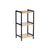 Badezimmerregal Berilo WR5503-3-464 Schwarz natürlich 35 x 30 x 70 cm