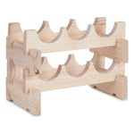 Flaschenregal Kipit GL6G natürlich 36,5 x 21 x 25 cm 6 Flaschen