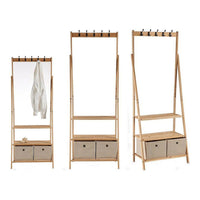 Garderobenständer Kipit MH194001 Braun Beige Holz 40,5 x 175 x 67 cm