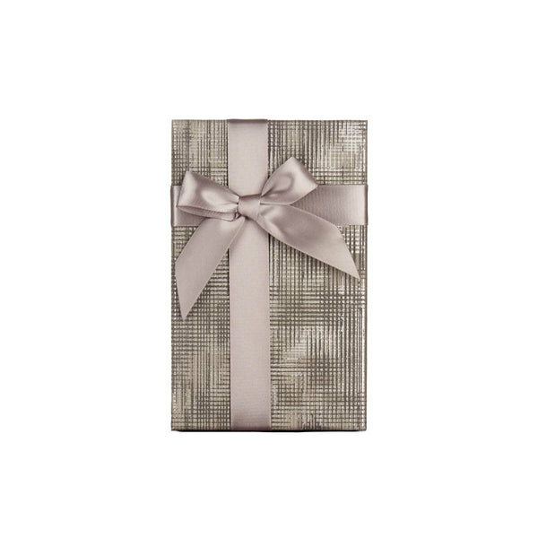 Set dekorativer Karten Pincello Anthrazit Pappe Streifen Schleife 3 Stücke