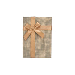 Set dekorativer Karten Pincello Braun Schwarz Pappe Streifen Schleife 3 Stücke