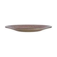 Flacher Teller Vivalto 3239121P-5 Gold Glas 21 x 2 x 21 cm